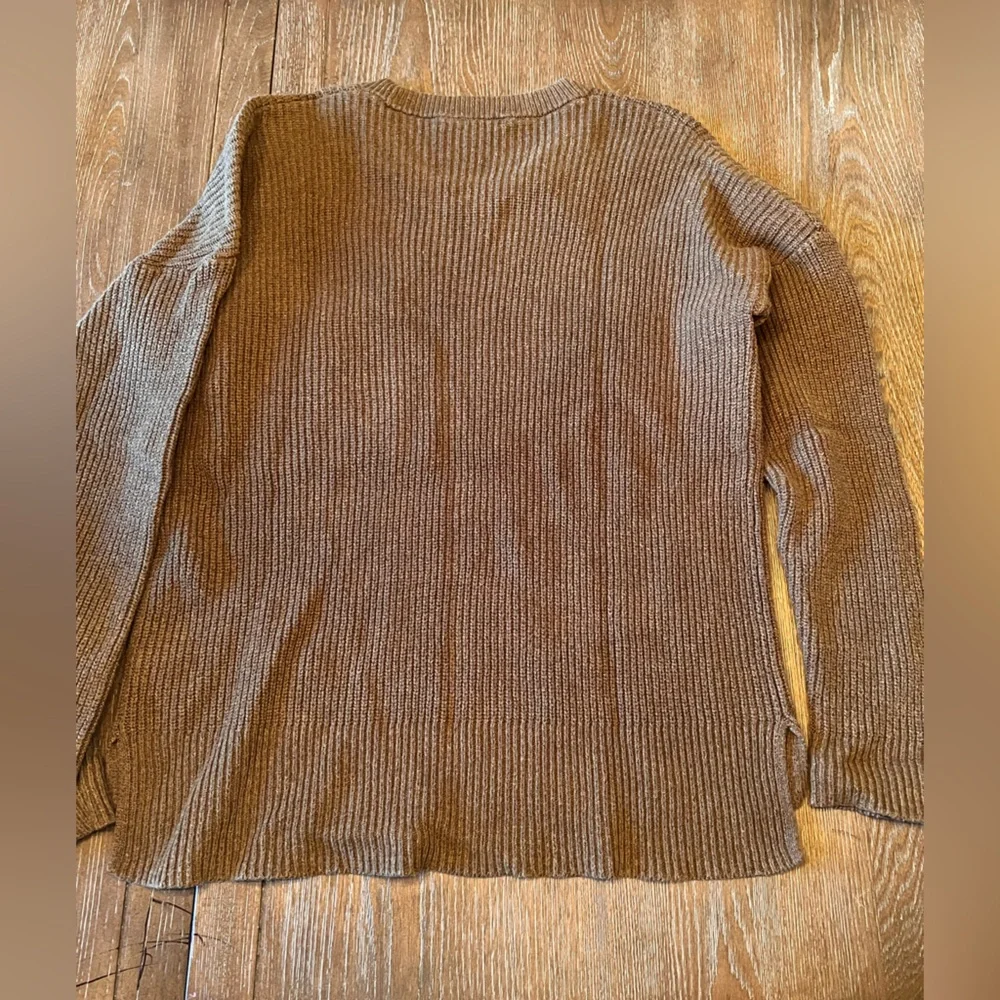 Madewell Thompson Pocket Pullover Sweater Heather Elm Green Size Medium - Picture 10 of 10